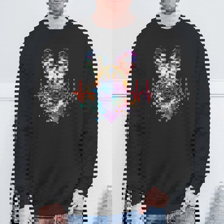 African Wild Dog Cardio African Wild Dog Sweatshirt Gifts for Old Men