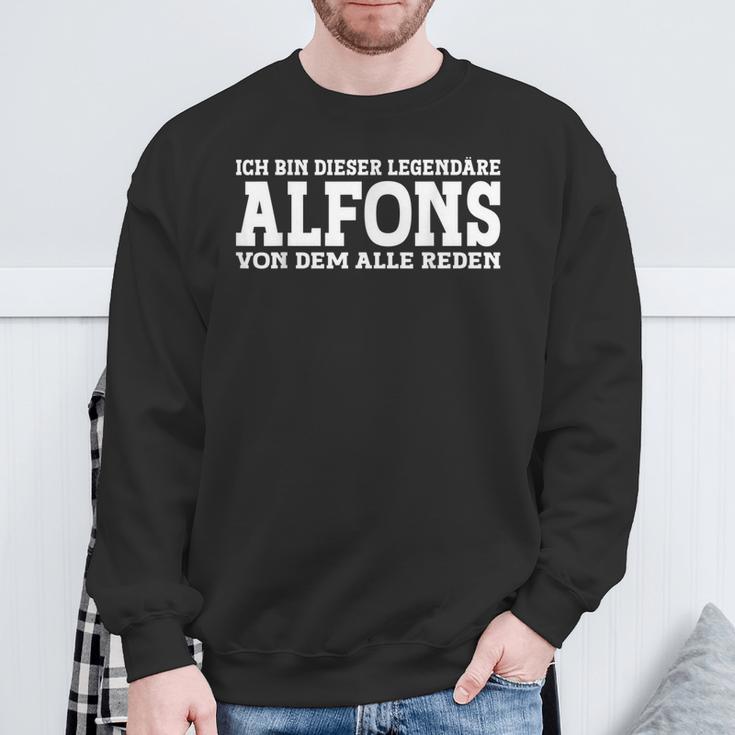 Alfons First Name Name Saying Alfons Sweatshirt Geschenke für alte Männer