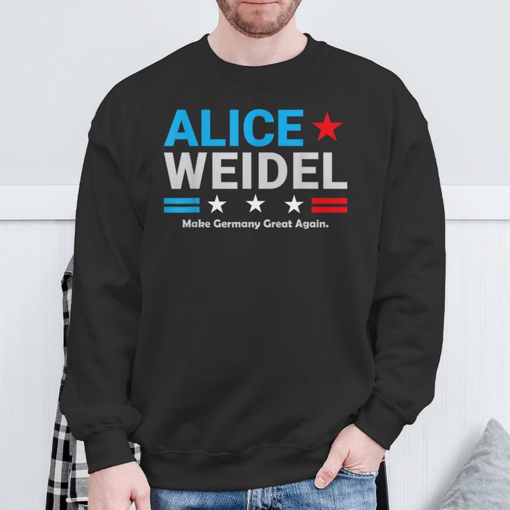 Alice Weidel Fan Item Germany Chancellor 2025 Sweatshirt Geschenke für alte Männer