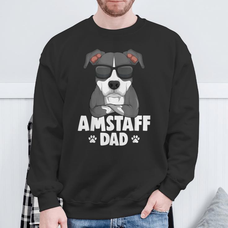 American Staffordshire Terrier Amstaff Papa Dog Sweatshirt Geschenke für alte Männer