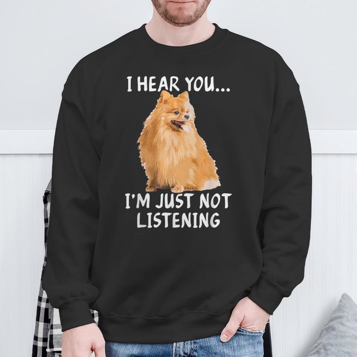 Animal Lover Dog Pomeranian Sweatshirt Geschenke für alte Männer