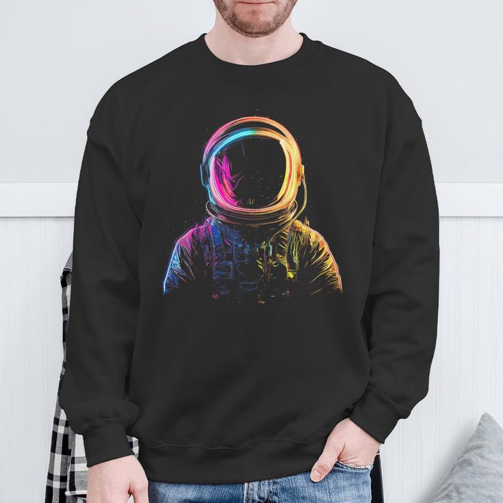 Astronaut Motif Illustration Astronaut Sweatshirt Geschenke für alte Männer