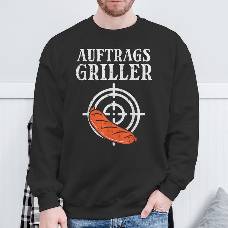 Auftrags Griller Wurst Grill Bbq Grill Master Sweatshirt Geschenke für alte Männer