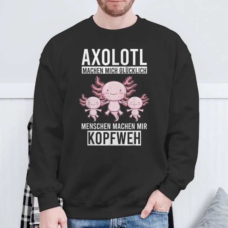 Axolotl Aquaristik Axolotlbreeder Sweatshirt Geschenke für alte Männer