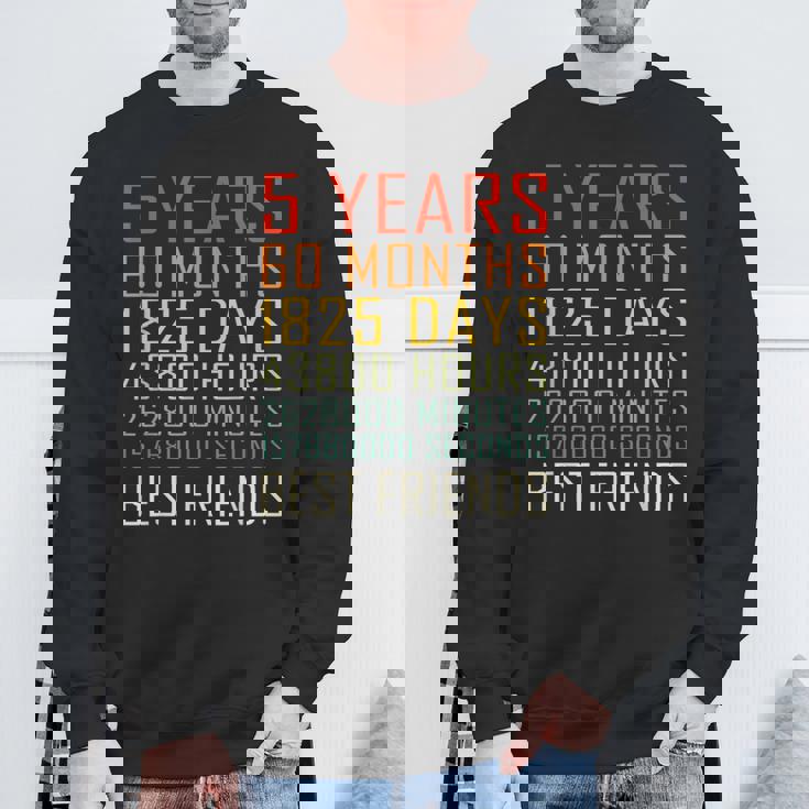 Best Friends Vintage 5 Years Friendship Anniversary Sweatshirt Gifts for Old Men