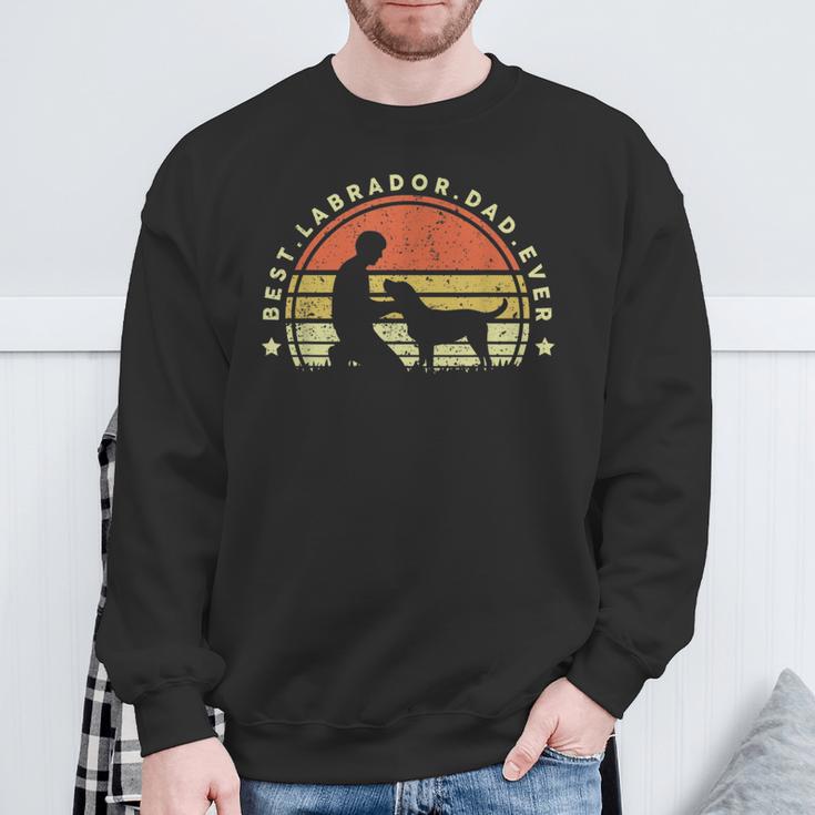 Best Labrador Dad EverDog Dad Love Retro Sweatshirt Geschenke für alte Männer