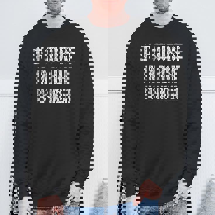 Bien Sûr Je Suis Droit Je Suis Nikolai Sweater e Cadeaux pour les vieillards