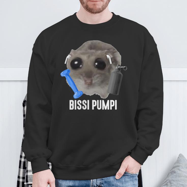 Bissi Pumpi X Sad Hamster Meme Fitness Gym Sports Training Sweatshirt Geschenke für alte Männer