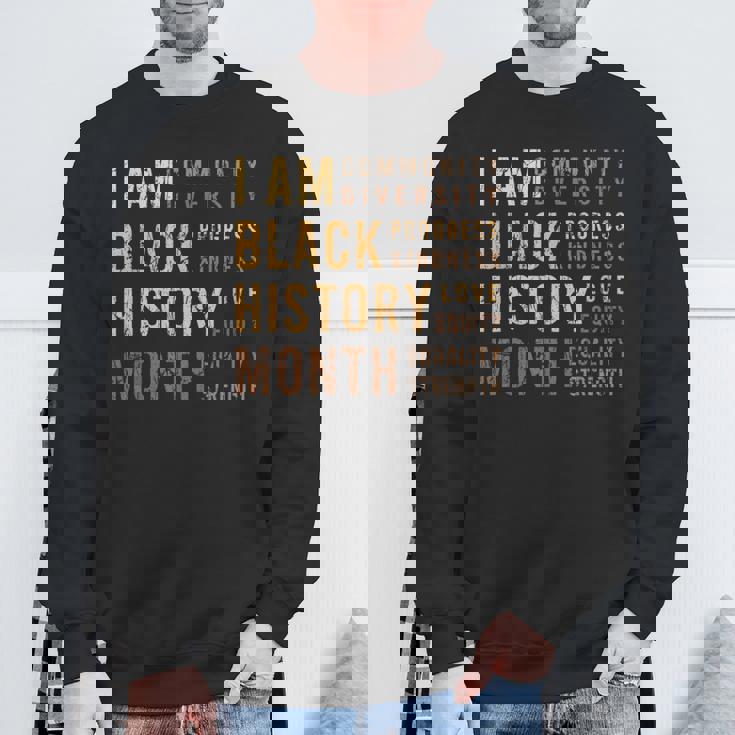 Black History Month Inspirational Diversity Equality Sweatshirt Gifts for Old Men