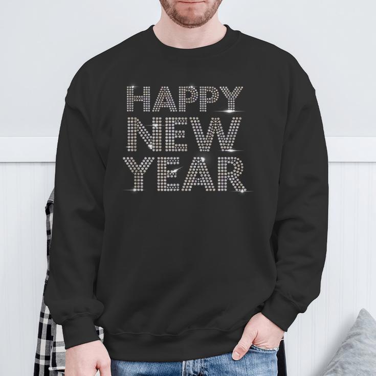 Bling Happy New Year New Year's Eve Sweatshirt Geschenke für alte Männer