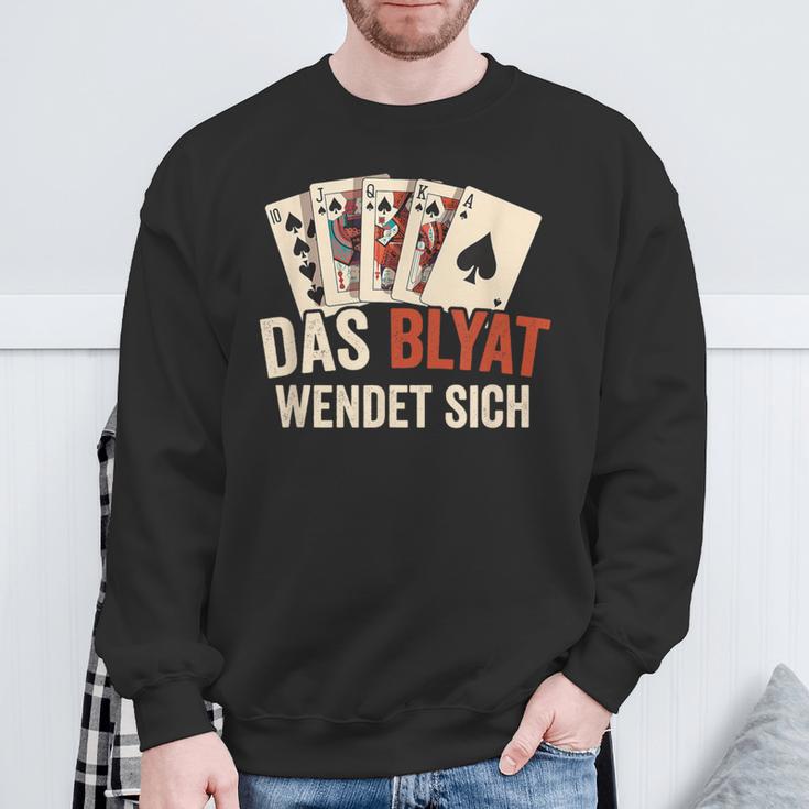 The Blyat Turns Russia Poker Cards Sweatshirt Geschenke für alte Männer