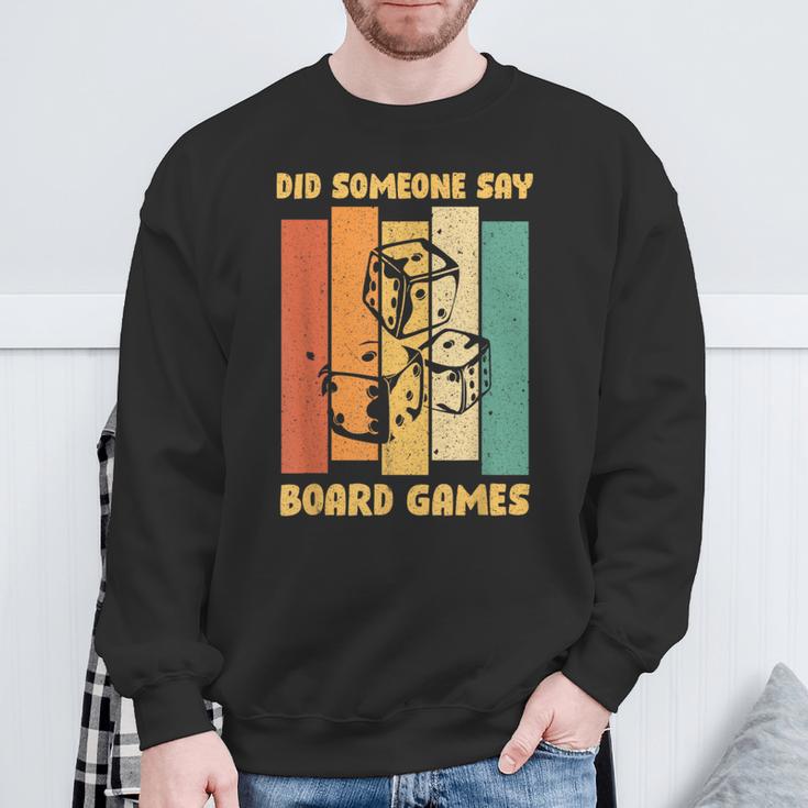 Board Game Evening Toy Figure Board Games Sweatshirt Geschenke für alte Männer