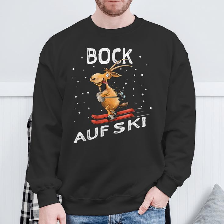 Bock Auf Ski Lustiger Skifahrer Skier Ski Spruch Wortwitz Sweatshirt Geschenke für alte Männer