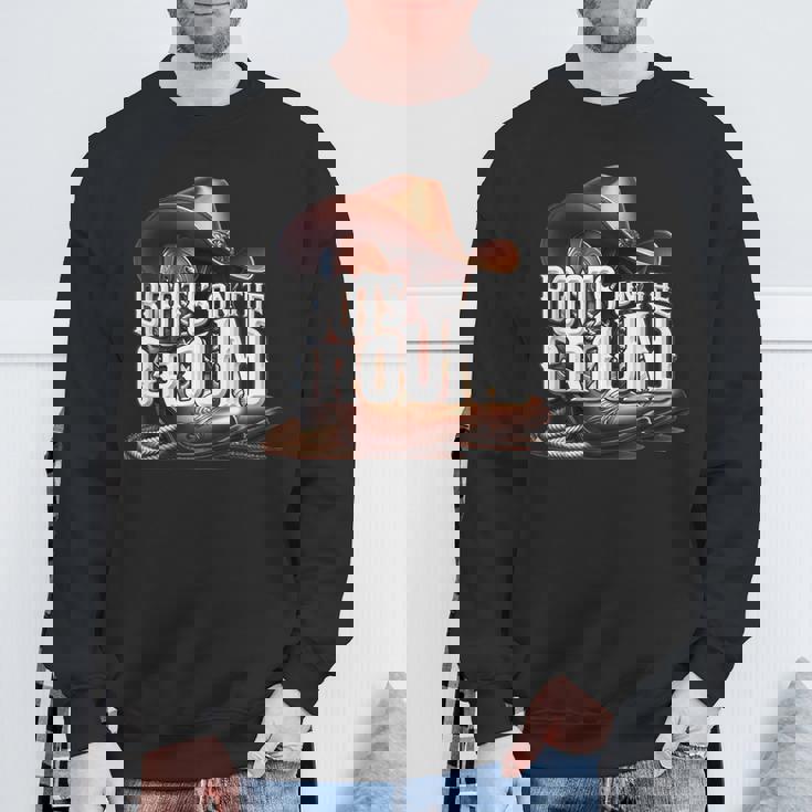 Boots On The Ground Cowgirl Linedance Boot Cowboy Western Sweatshirt Gifts for Old Men