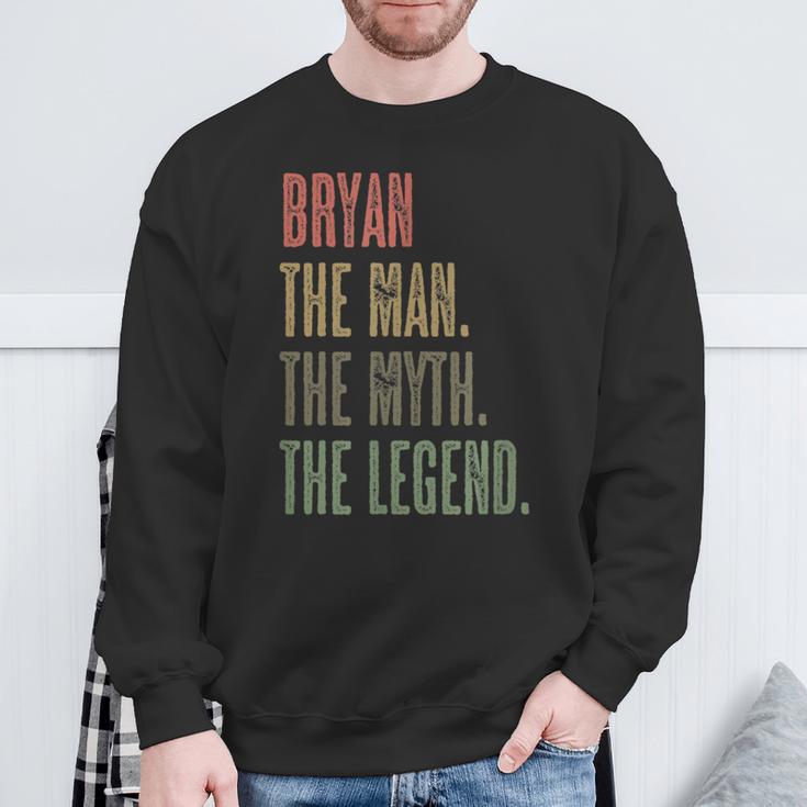 Bryan The Man The Myth The Legend Mythos Legend Name Sweatshirt Geschenke für alte Männer