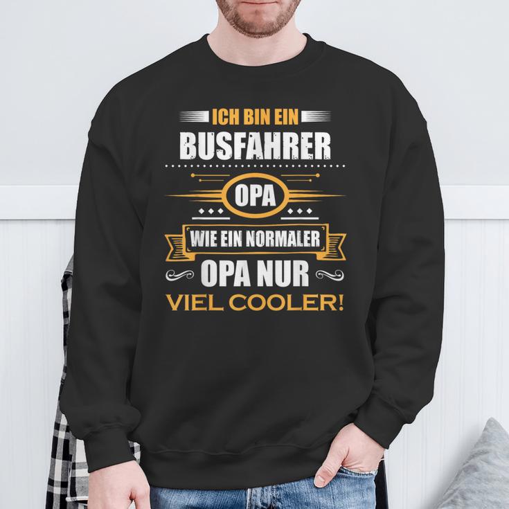 Bus Driver Grandpa Sweatshirt Geschenke für alte Männer