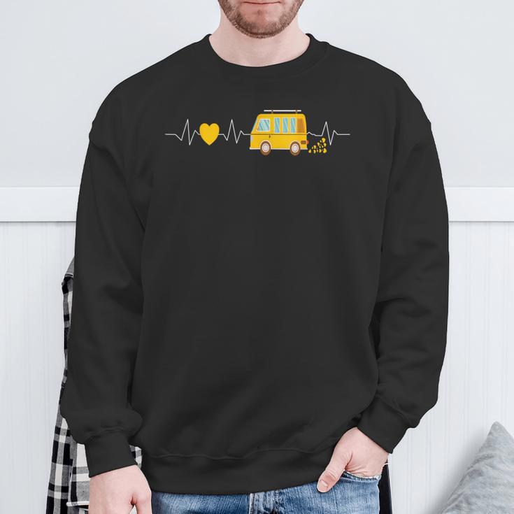 Campingan Boxenwagen Heartbeat Ecg Camper Sweatshirt Geschenke für alte Männer