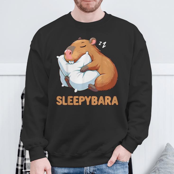 Capybara Sleep Sleepybara Nightdress Capybara Sleep Sweatshirt Geschenke für alte Männer