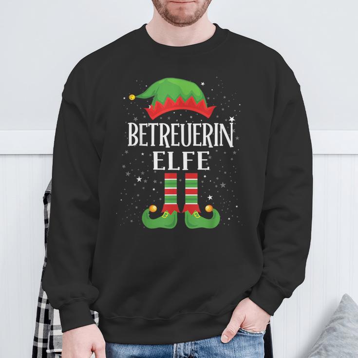 Caregiver Elf Outfit Christmas Family Elf Christmas Sweatshirt Geschenke für alte Männer