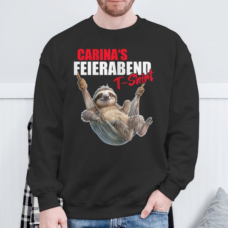 Carina Rente Feierabend Faultierorname Spruch Sweatshirt Geschenke für alte Männer