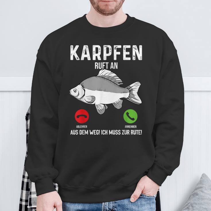 Carp Fishing I Saying Angler Dad Carp Fishing Sweatshirt Geschenke für alte Männer