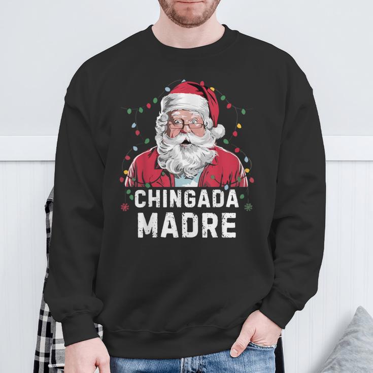Chingada Madre Mexican Christmas Pajamas Hispanic Xmas Sweatshirt Gifts for Old Men