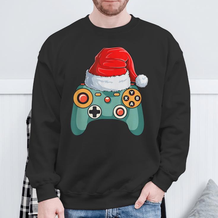 Christmas For Boys Children Toddler Gaming Santa Sweatshirt Geschenke für alte Männer