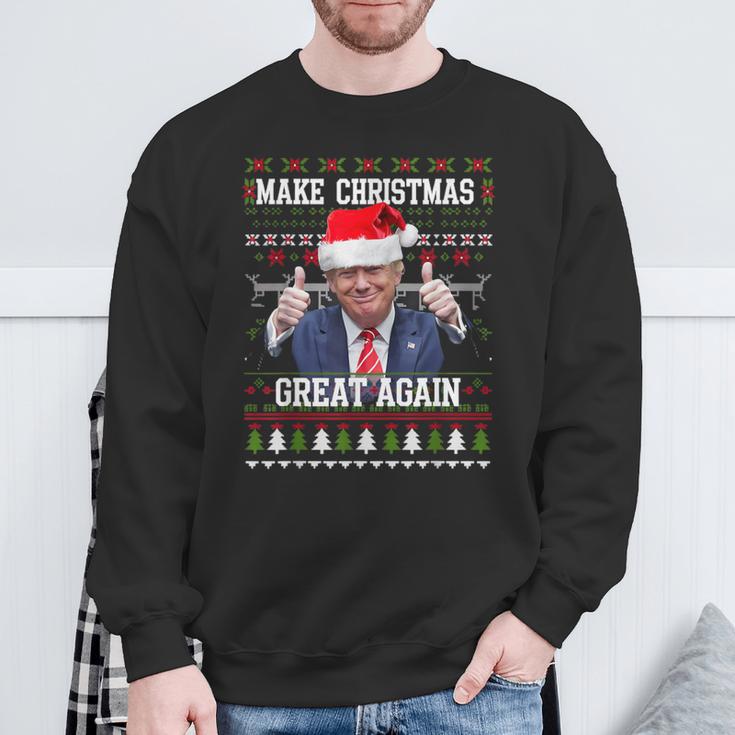 Make Christmas Great Again Trump Holiday Sweatshirt Geschenke für alte Männer