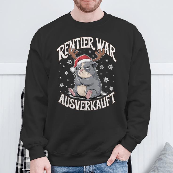 Christmas Guinea Pig Reindeer Was Out Sold Out Sweatshirt Geschenke für alte Männer