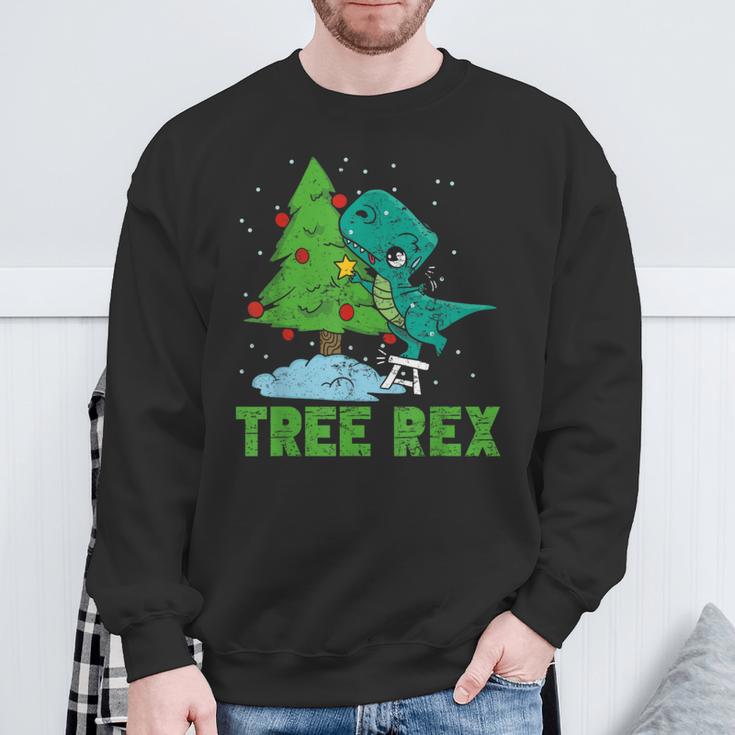 Christmas Tree Rex Dinosaur Fan Children's Christmas Tree Sweatshirt Geschenke für alte Männer