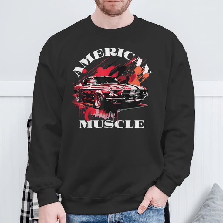 Classic American Muscle Car Sweatshirt Geschenke für alte Männer