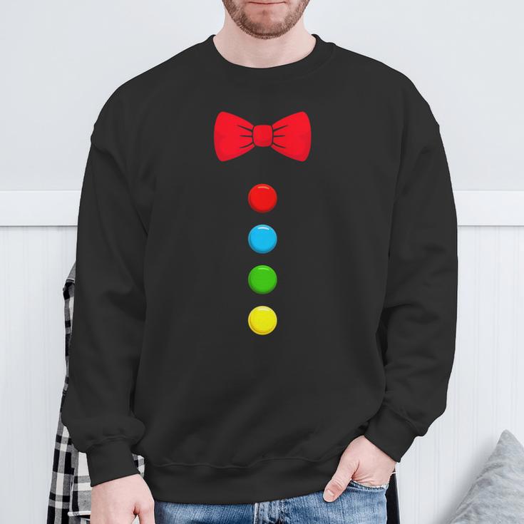 Clown Costume With Bow Tie For Carnival Fancy Dress Clown Costume Sweatshirt Geschenke für alte Männer