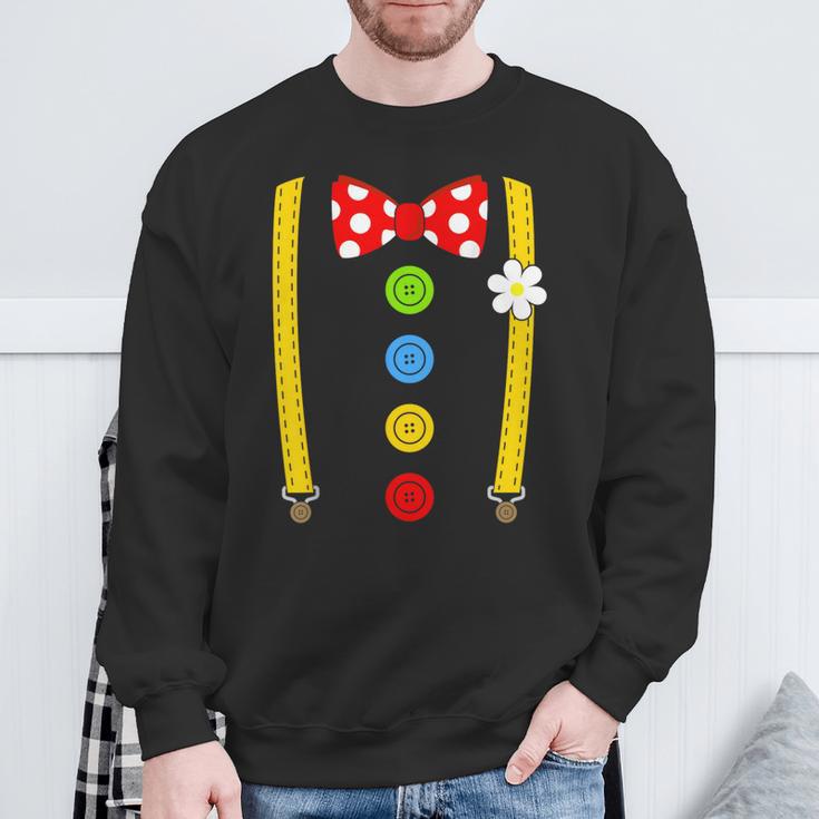 Clown Costume Braces Fancy Dress Carnival Sweatshirt Geschenke für alte Männer