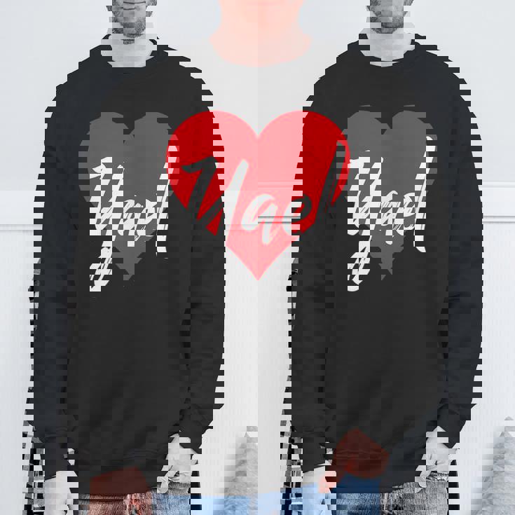Con El Nombre I Love Yael I Heart Named Camisa de entrenamiento Regalos para ancianos