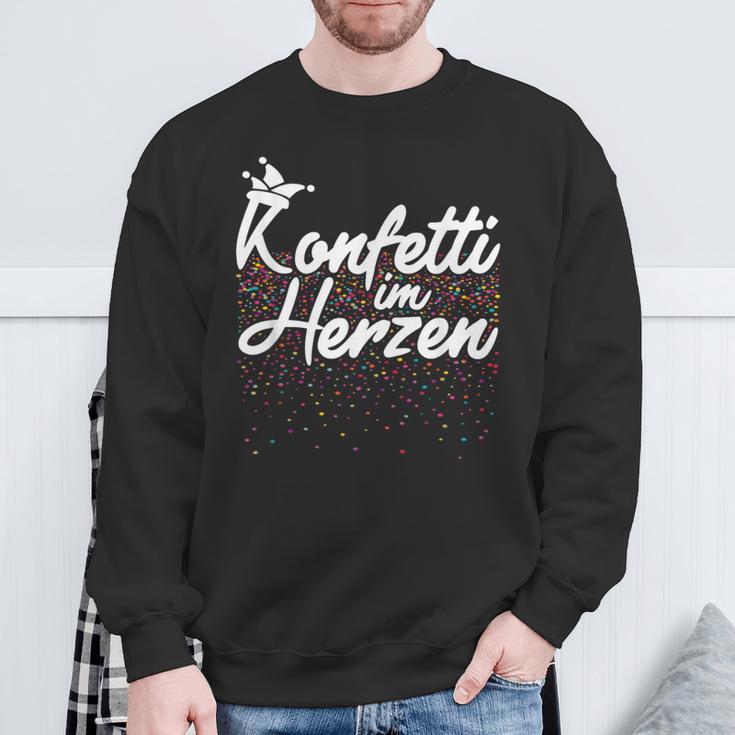 Confetti In The Heart Carnival Fancy Dress Confetti Costume Sweatshirt Geschenke für alte Männer