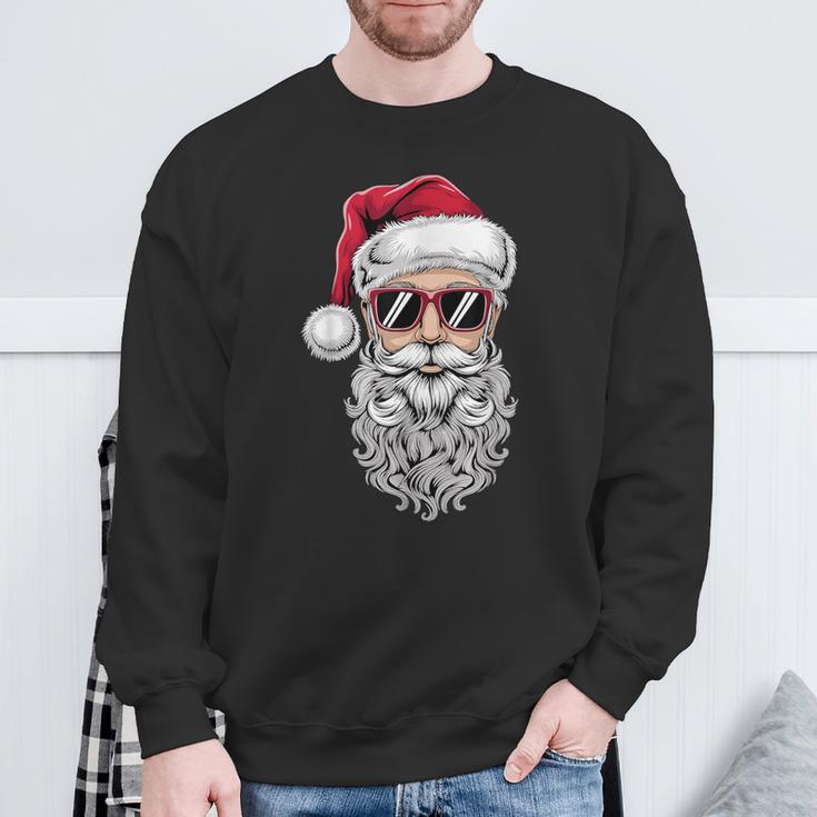 Cool Christmas Cool Santa Claus Christmas Sweatshirt Geschenke für alte Männer