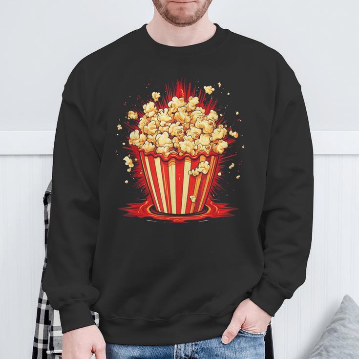 Cool Popcorn Container Sweatshirt Geschenke für alte Männer