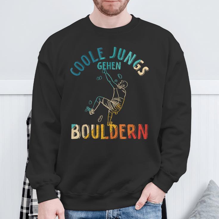 Coole Boys Go Bouldering Climbing Children's Sweatshirt Geschenke für alte Männer