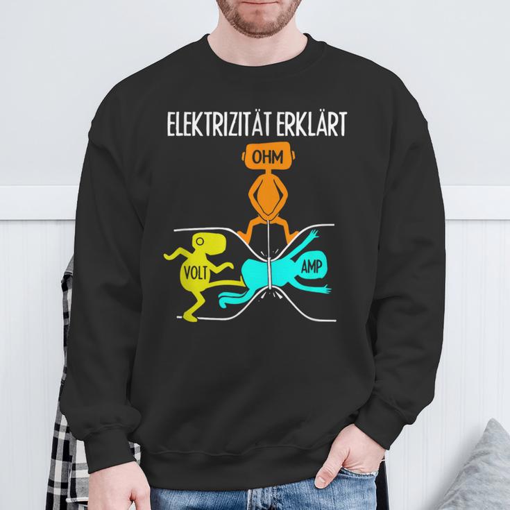 Craftsman Electronics Resistance Electricity Explained Sweatshirt Geschenke für alte Männer