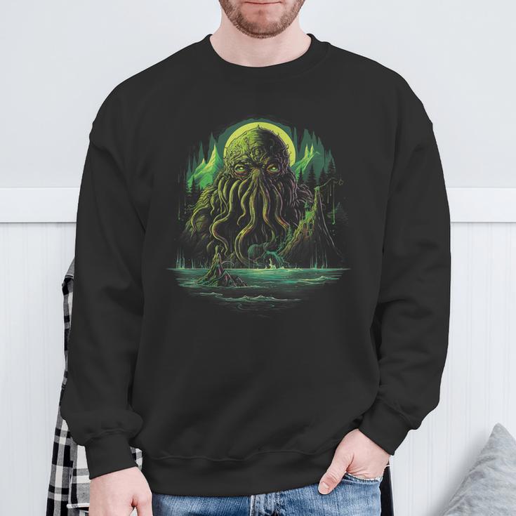 Cthulhu Horror Lovecraft Camisa de entrenamiento Regalos para ancianos
