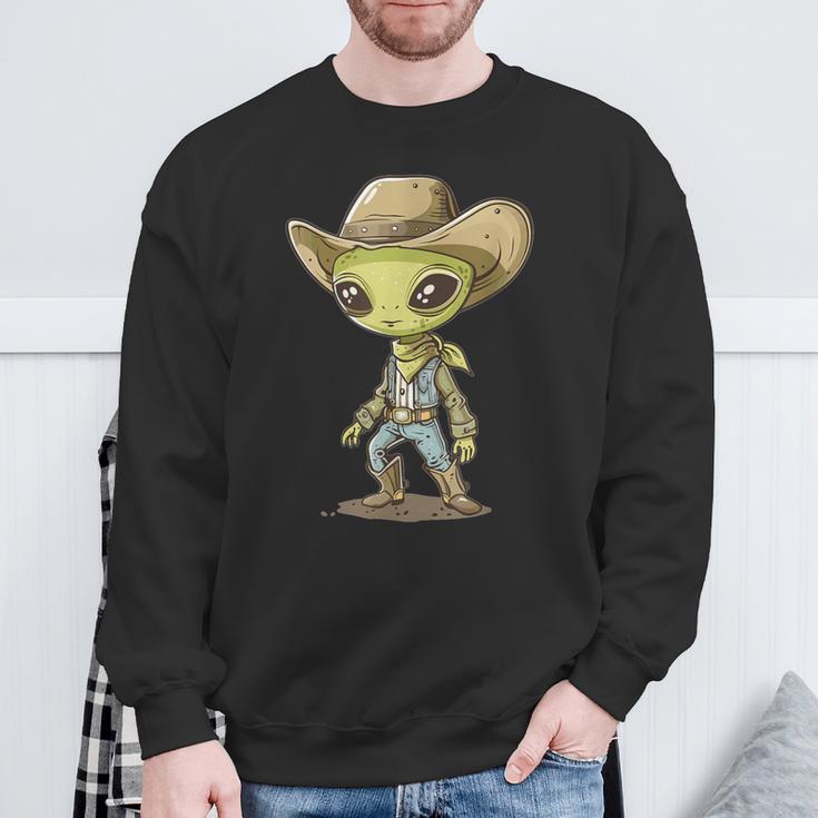 Cute Alien Cowboy Sweatshirt Geschenke für alte Männer