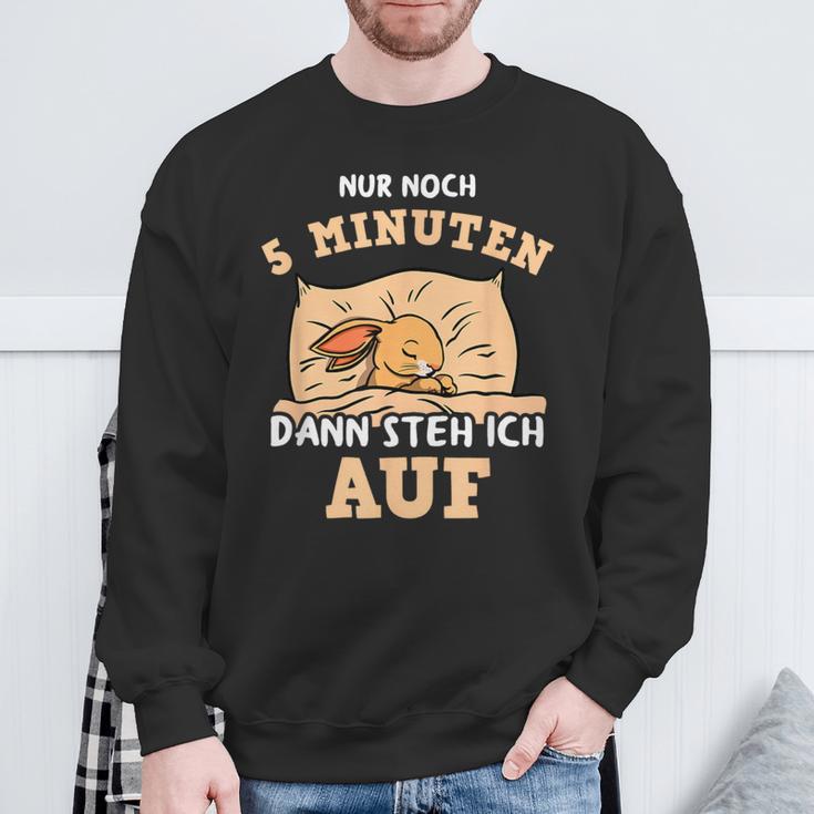 Cute Rabbit Saying For Late Sleepers Sleep Sleep Sweatshirt Geschenke für alte Männer