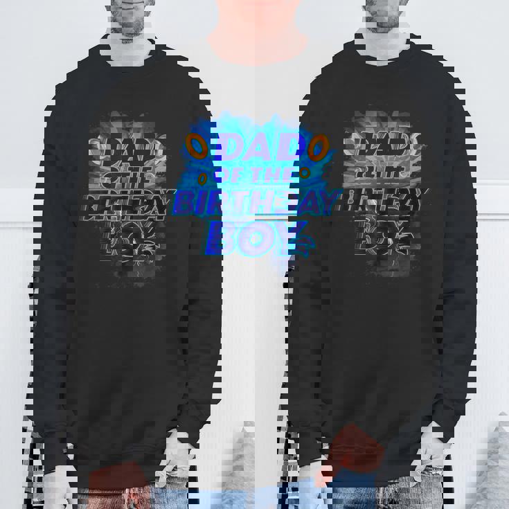 Dad Of The Birthday Boy Hedgehog Family Party Decorations Sweatshirt Gifts for Old Men