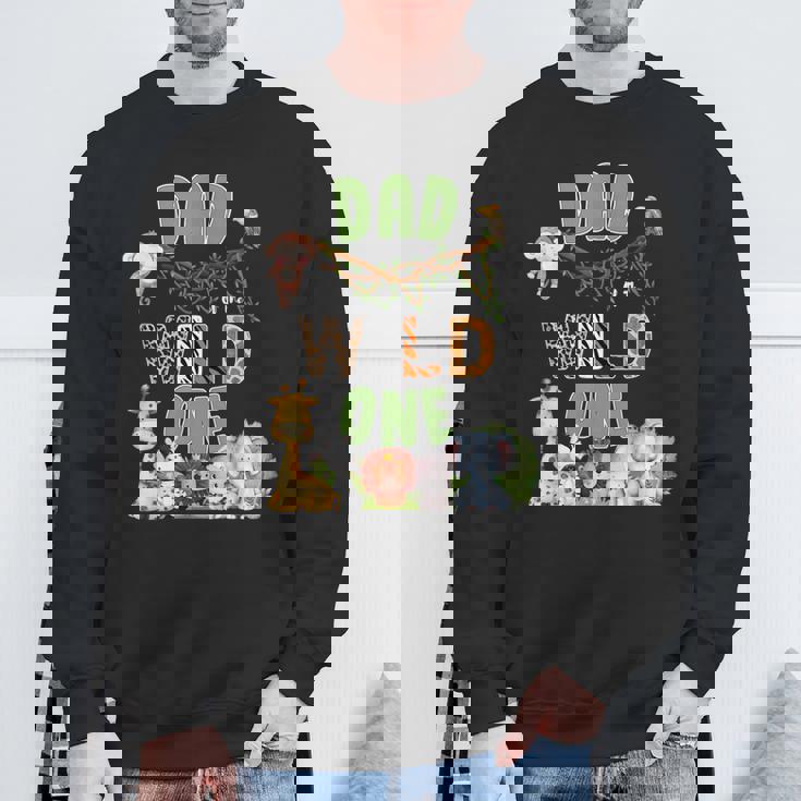 Dad Of The Wild One 1St Birthday Safari Family Sweatshirt Gifts for Old Men
