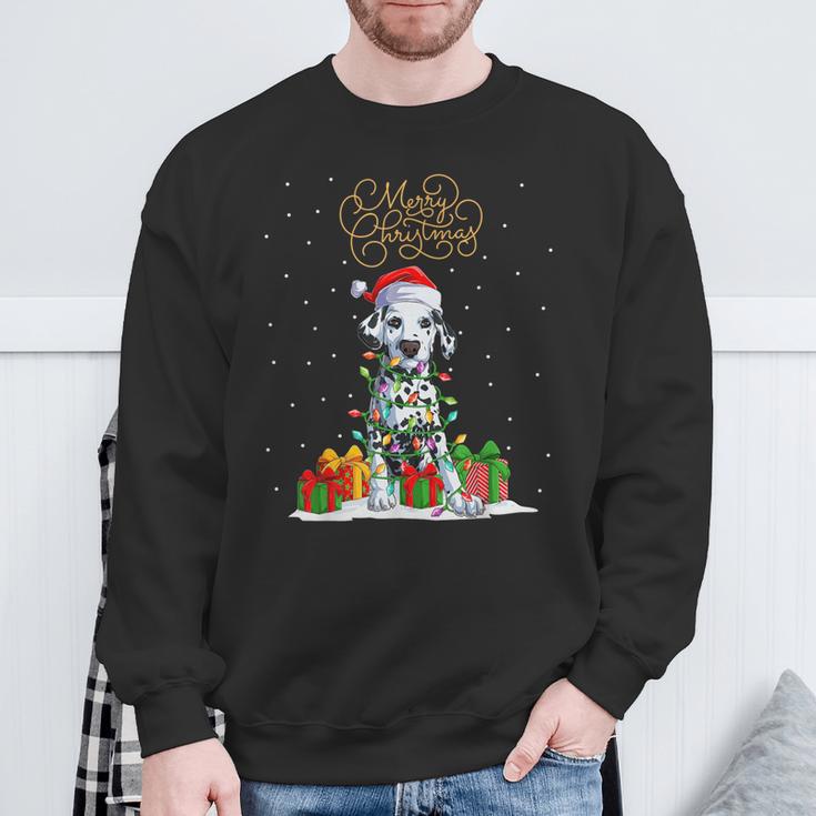 Dalmatian Merry Christmas Xmas Christmas Dalmatian Sweatshirt Geschenke für alte Männer