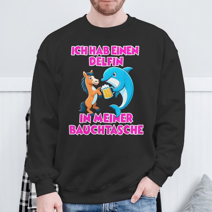 Delfin In Meiner Bauchtasche Party Outfit Summer Mallorca Sweatshirt Geschenke für alte Männer