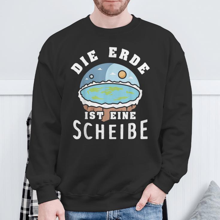 Die Erde Ist Eine Scheiben Sweatshirt Geschenke für alte Männer