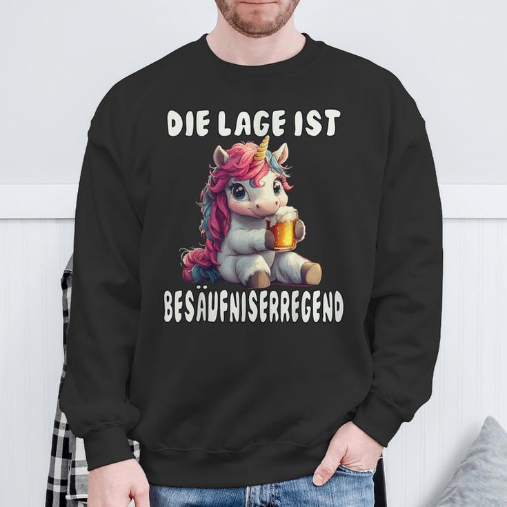 Die Lage Ist Besäufniserregend Carnival Costume Sweatshirt Geschenke für alte Männer