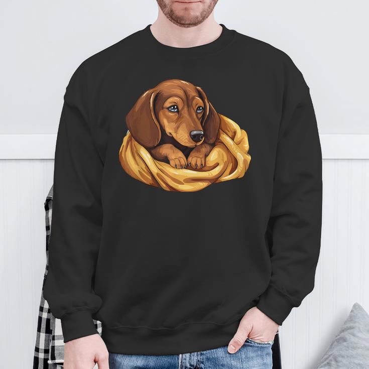 Dog Dachshund Official Favourite Sleeping Dachshund Sweatshirt Geschenke für alte Männer