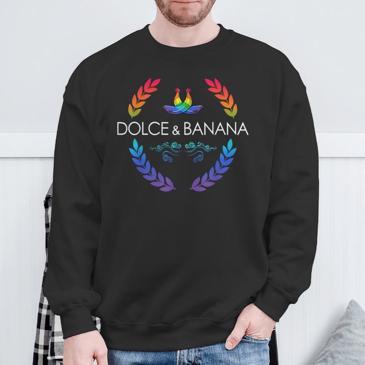 Dolce And Lgbtq Banane Pride Grafik Niedlich Regenbogen Sweatshirt Geschenke für alte Männer